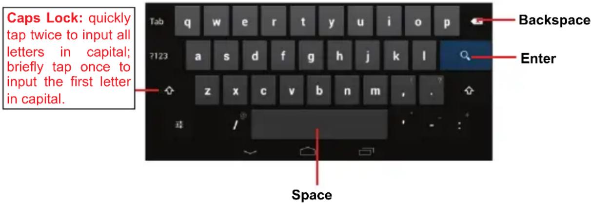 Nextbook 8 NX785QC8G - Using the Virtual Keyboard - 1