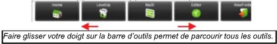 Nextbook 8 NX785QC8G - Utiliser la barre d'outils - 1