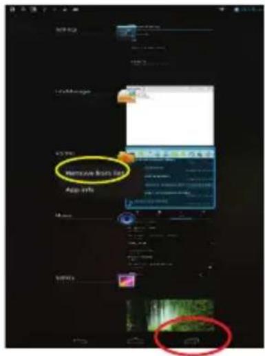 Nextbook 8 NX785QC8G - Fermer applications récentes - 1