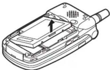 SHARP GX20c - Retrait de la carte SIM et de la batterie - 2