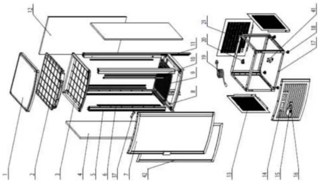 Saro LISETTE 120 - EXPLOSIONSZEICHNUNG / EXPLODED DRAWING / EXPLOSIETEKENING / DESSIN ÉCLATÉ - 3