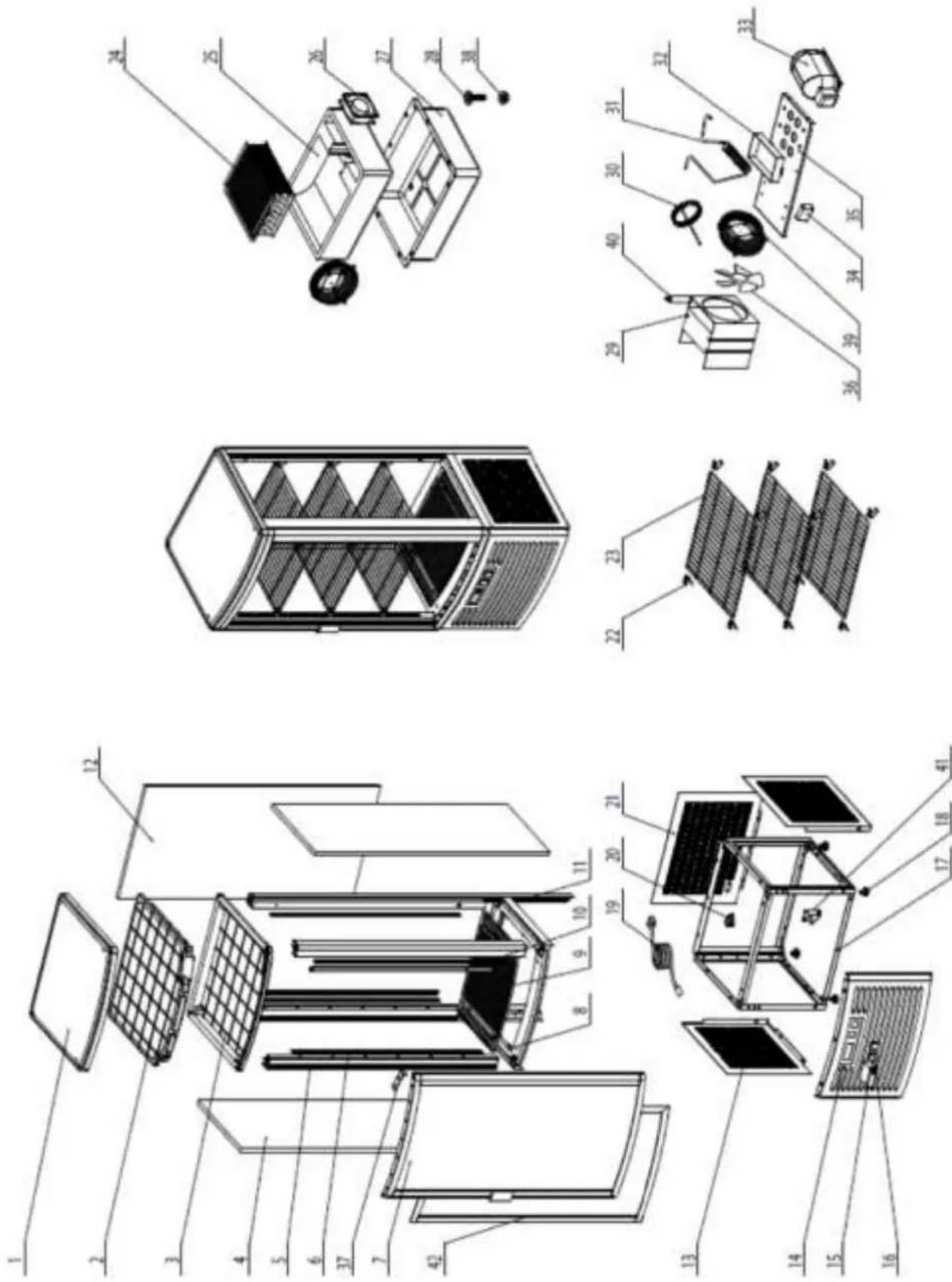 Saro LISETTE 120 - EXPLOSIONSZEICHNUNG / EXPLODED DRAWING / EXPLOSIETEKENING / DESSIN ÉCLATÉ - 1
