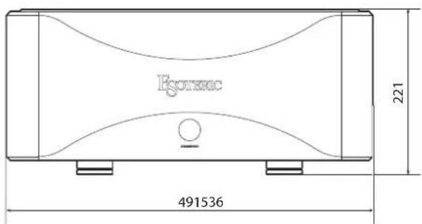 Esoteric Grandioso S1X - Dibujos con las dimensiones - 1