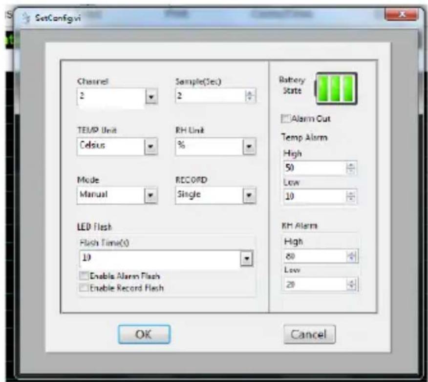 VELLEMAN DEM105 - Paramétrer l'enregistreur de données - 1
