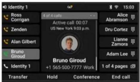 Snom D862 - Initier une conférence - 1