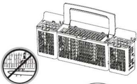 GE Café CDT800P2NS1 - Silverware Basket - 8 Place Settings Model - CDT800, CDT805, CDT845 and CDT855 Series - 4