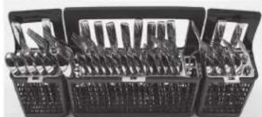 GE Café CDT800P2NS1 - Silverware Basket - 8 Place Settings Model - CDT800, CDT805, CDT845 and CDT855 Series - 6
