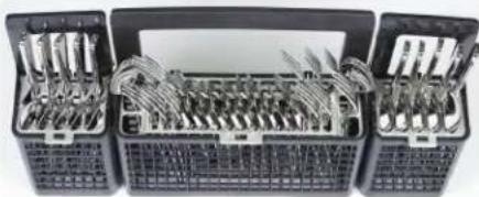 GE Café CDT800P2NS1 - Silverware Basket - 8 Place Settings Model - CDT800, CDT805, CDT845 and CDT855 Series - 3