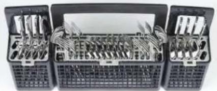 GE Café CDT800P2NS1 - Silverware Basket - 8 Place Settings Model - CDT800, CDT805, CDT845 and CDT855 Series - 1