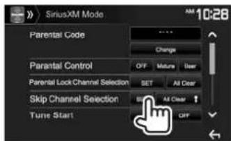 KENWOOD DDX24BT - Activation du saut de canal - 1