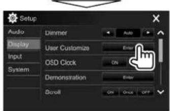 KENWOOD DDX24BT - Changement de la disposition de l'affichage - 3