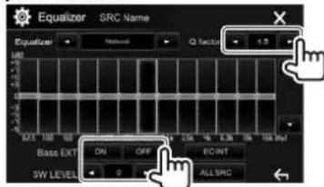 KENWOOD DDX24BT - Ajustez le son. - 1