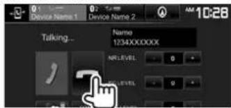 KENWOOD DDX24BT - Terminer un appel - 1