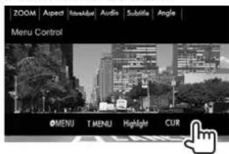 KENWOOD DDX24BT - Selection d'un dossier/plage sur la liste Utilisation du menu video - 4