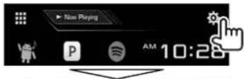 KENWOOD DDX24BT - Réglages pour laamera de recul - 1
