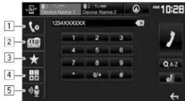 KENWOOD DDX24BT - Pour faire un appel - 3