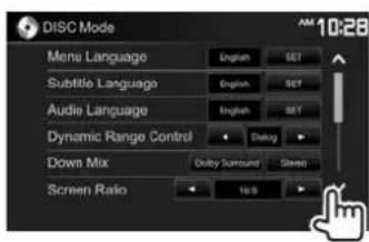 KENWOOD DDX24BT - Réglages pour la lecture de disque— - 2