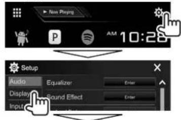 KENWOOD DDX24BT - Personnalisation de l'écran d'accueil - 1