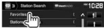 KENWOOD DDX24BT - Recherche d'une station - 2