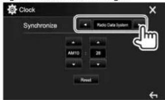 KENWOOD DDX24BT - Réglages de l'horloge - 5