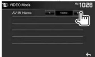 KENWOOD DDX24BT - Changement du nom de I'entree AV-IN - 2