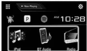 KENWOOD DDX24BT - Utilisation des touches de raccourci de selection de source - 1