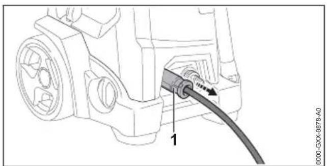 STIHL RE 150 - Hogedrukslang losmaken - 1