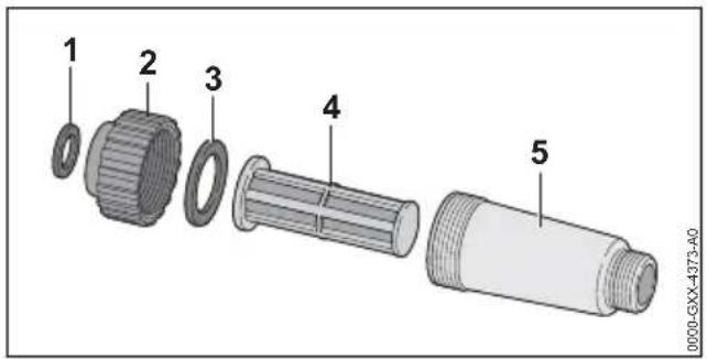 STIHL RE 150 - Nettoyage du filtre à eau - 1