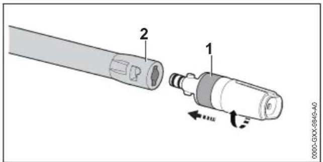 STIHL RE 150 - Sproeier monteren - 1