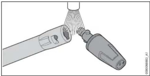 STIHL RE 150 - Nettoyage de la buse et de la lance - 1
