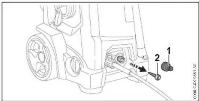 STIHL RE 150 - Watertoevoerzeef schoonma- ken - 1