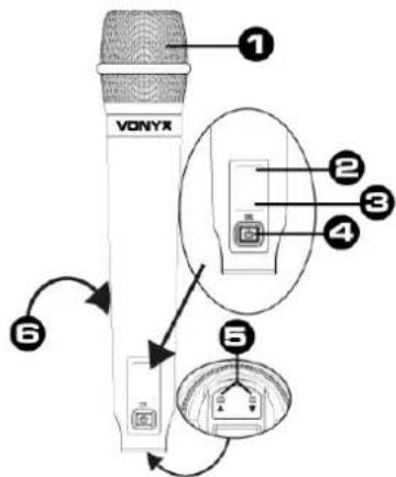 Vonyx WM62 - MICROPHONE MAIN - 1