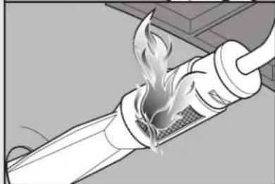 WEBER Traveler - Aspect normal des flammes du brûleur - 3