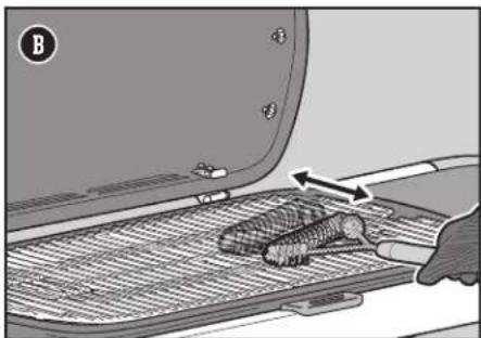 WEBER Traveler - Nettoyage des grilles de protection contre les aignées - 2
