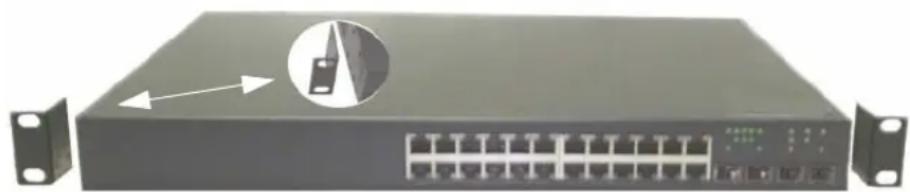 DELL PowerConnect 6248P - Instalace do stojanu - 1