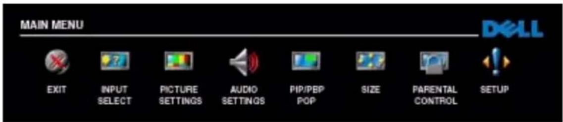 DELL W3202MJ - Using Your Remote Control With the TV Menu - 2