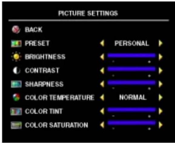 DELL W3202MJ - Picture Settings - 1