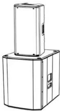 DB Technologies SUB 612 - UTILISATION AVEC ENCEINTE EN STACK - 1