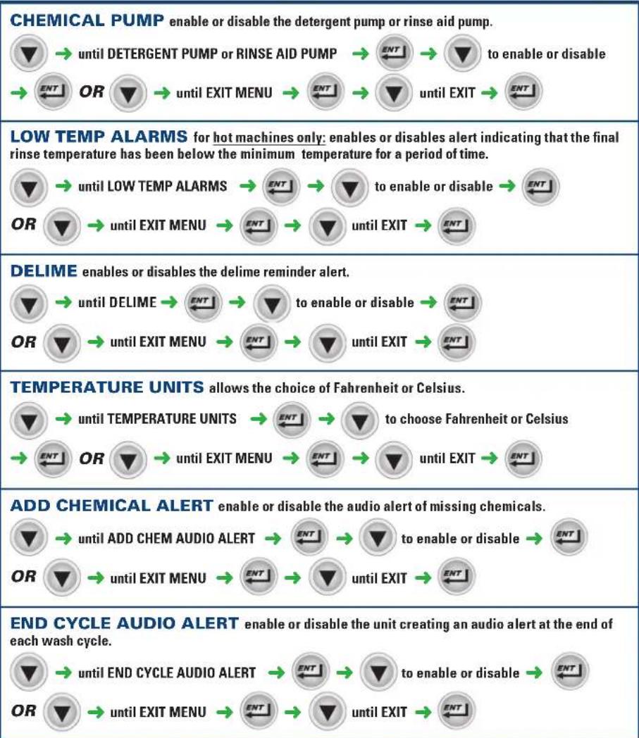 Hobart LXER2 - CHANGING PARAMETERS IS REQUIRED TO CHANGE ALL CODES BELOW - 1