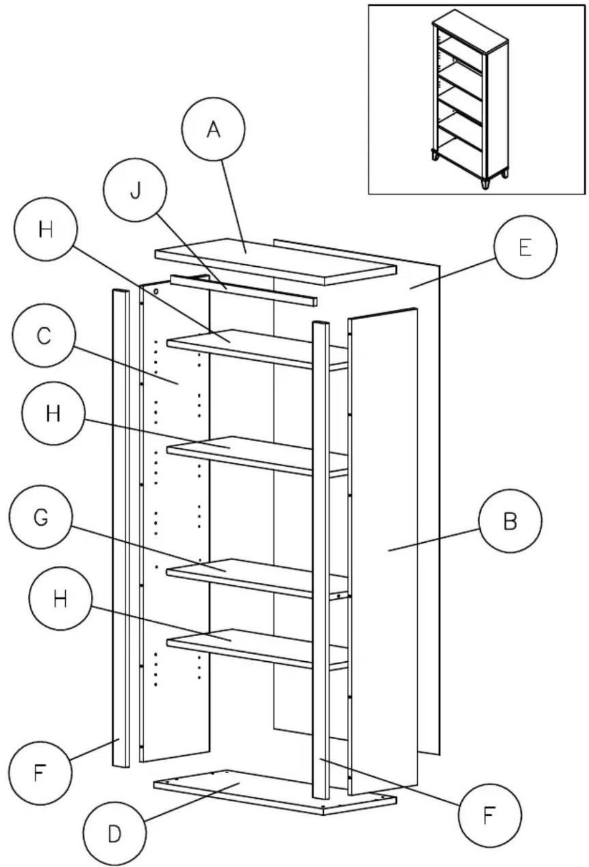 BUSH WC81765 - EXPLODED VIEW - 1