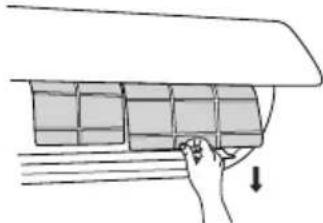 SAMSUNG AR09BVHGAWKAF - Limpar o filtro - 2