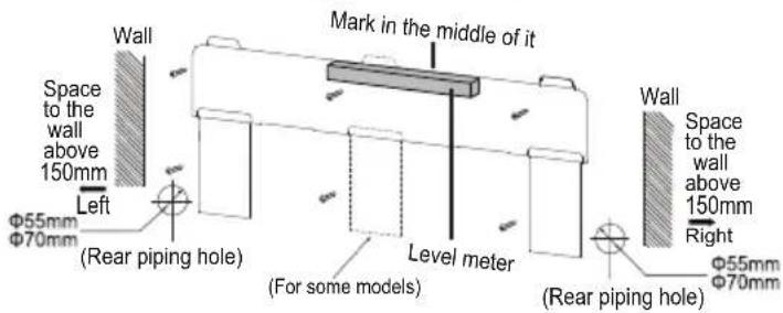 SAMSUNG AR09BVHGAWKAF - Install wall-mounting frame - 1