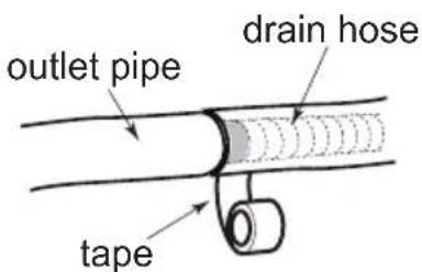 SAMSUNG AR09BVHGAWKAF - Step 6: Install drain hose - 2