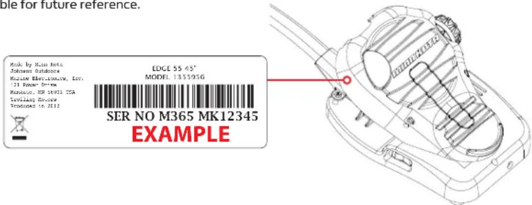 Minn Kota Edge Edge 45 - LOCATING YOUR SERIAL NUMBER - 1