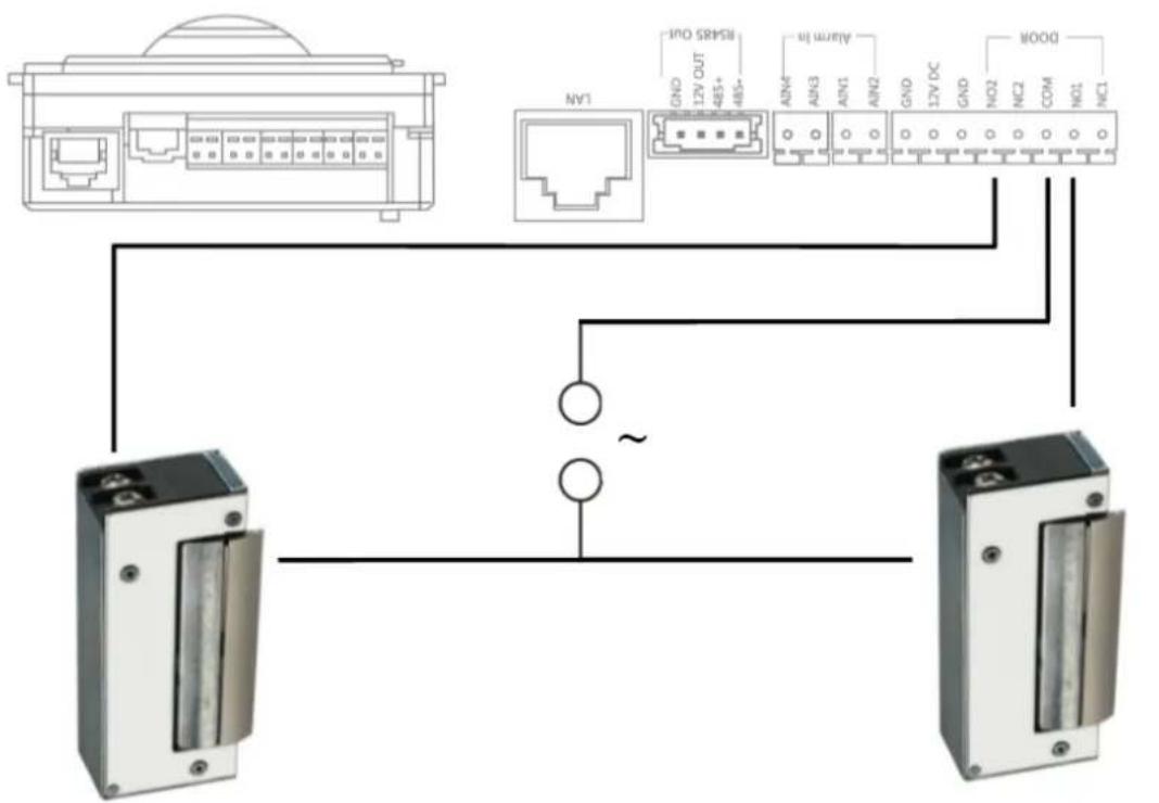 ABUS TVHS20340 - Connecting electrical door openers to the video module (including "garden gate") - 5