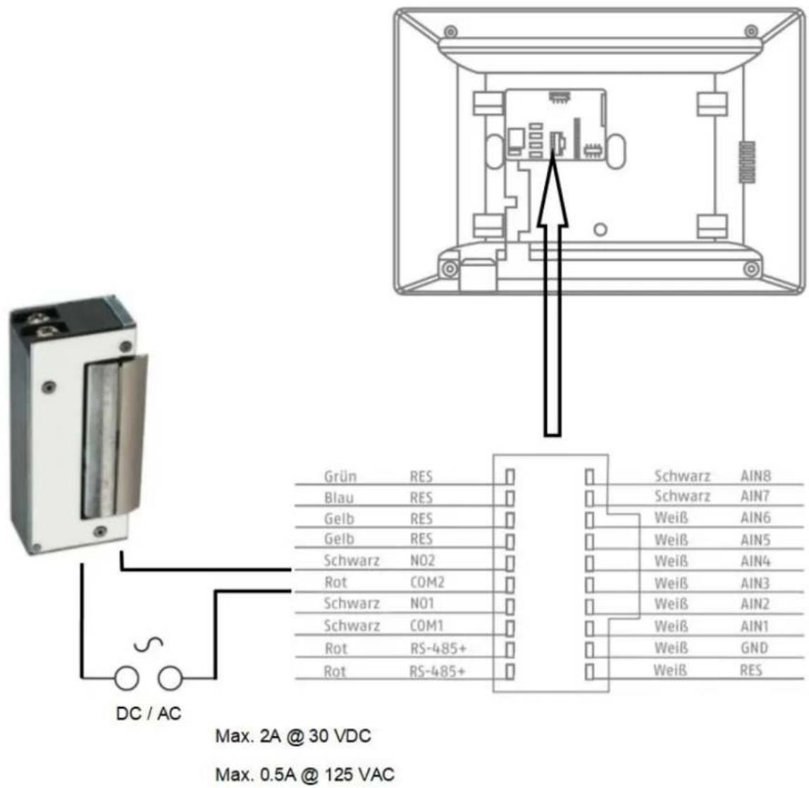 ABUS TVHS20340 - Connecting existing door openers to the door station monitor - 1