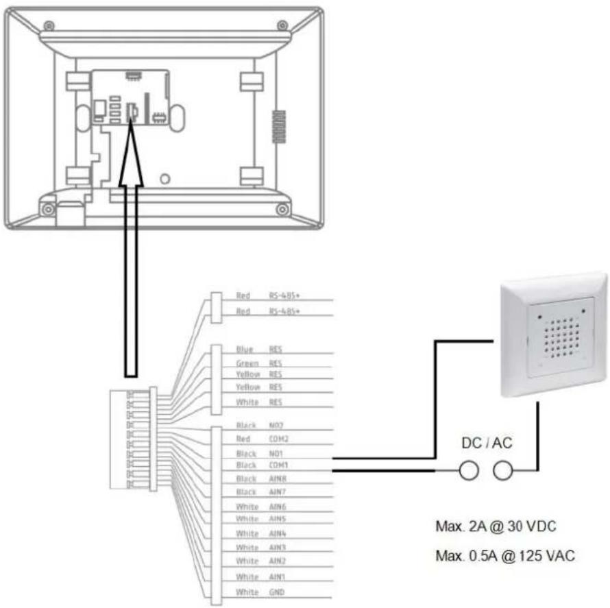 ABUS TVHS20340 - Tilslutting af en eksisterende dorklokke - 1