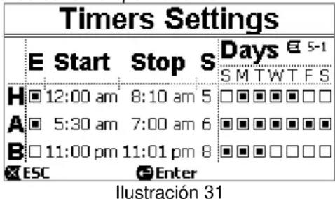 DAB E.Swim 150 M - Timer Settings (Ajuste de los temporizadores) - 1