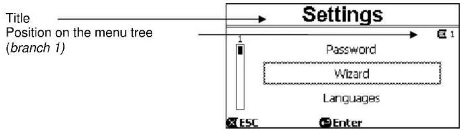 DAB E.Swim 150 M - Access to a sub-menu - 2