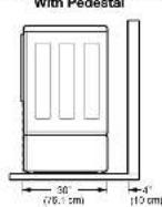 LG WM3988HWA - INSTALLATIONS WITH OPTIONAL PEDESTAL BASE OR STACKING KIT - 1